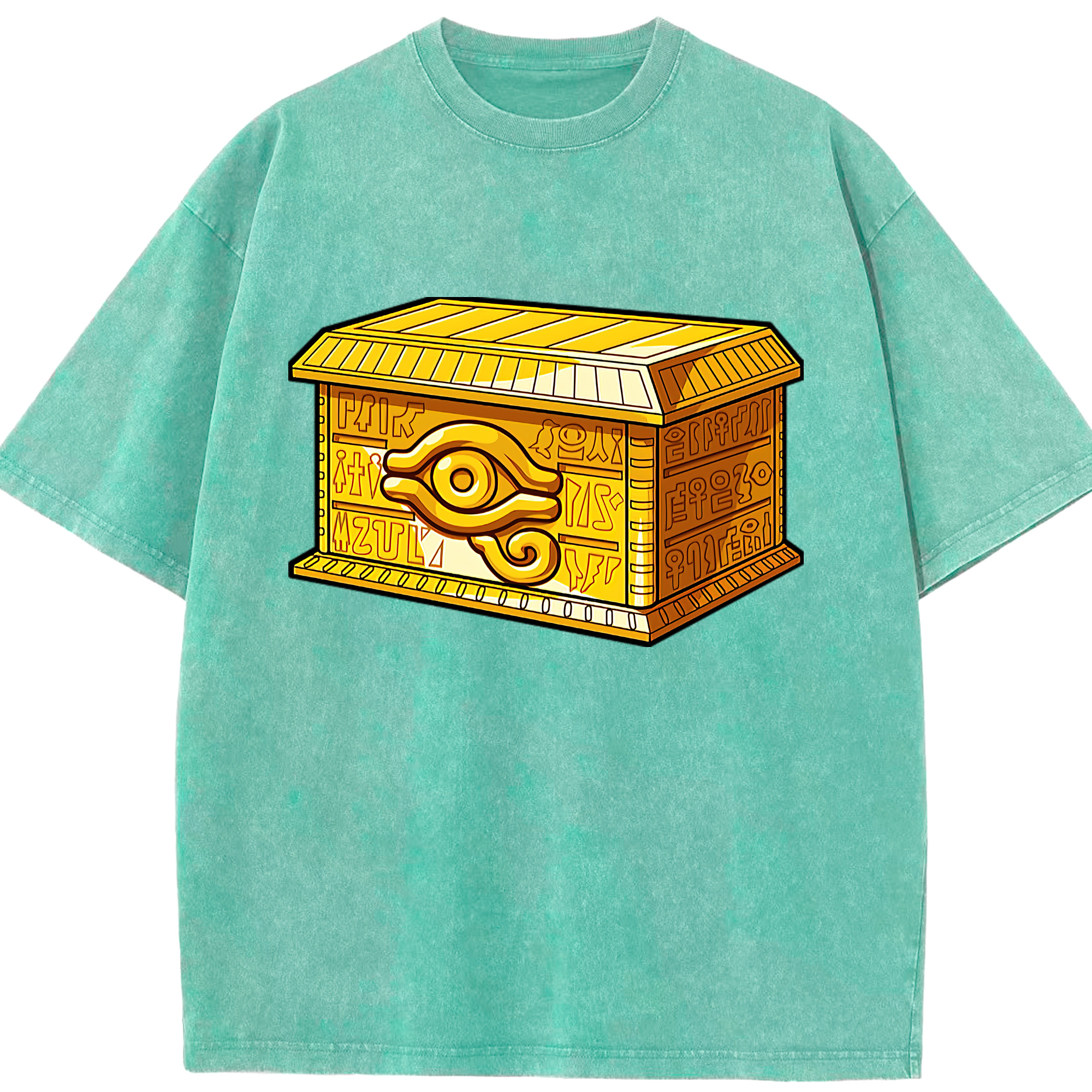 （画像用） 遊☆戯☆王 Yu-Gi-Oh! 綿100% ヴィンテージ風 半袖Tシャツ（フロントプリント）